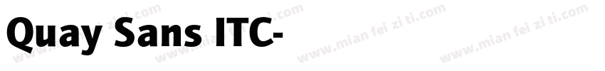 Quay Sans ITC字体转换